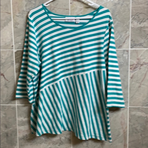 Denim&Co Tops - Striped tee size 2X